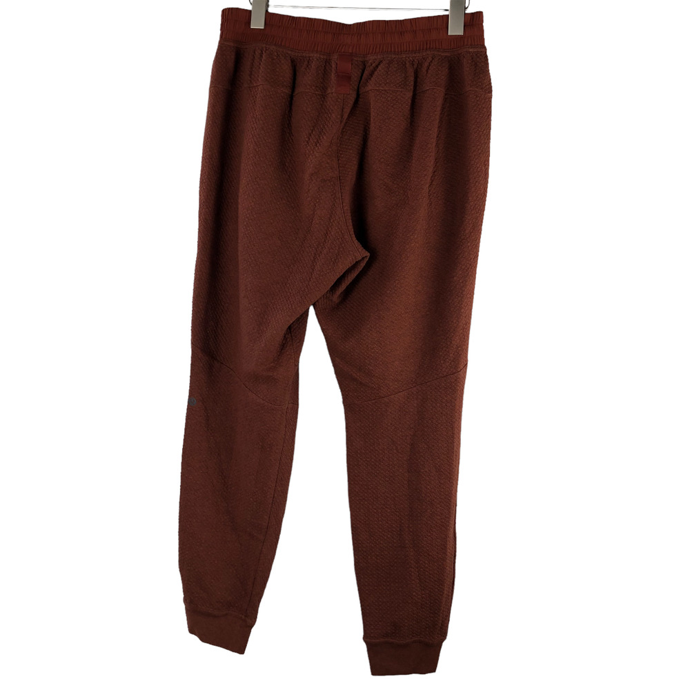 Lululemon 2021 At Ease Jogger Heathered Dark Terracotta / Black Men's Size Large - Picture 4 of 12